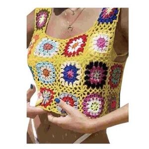 Colorful Crochet Women Top